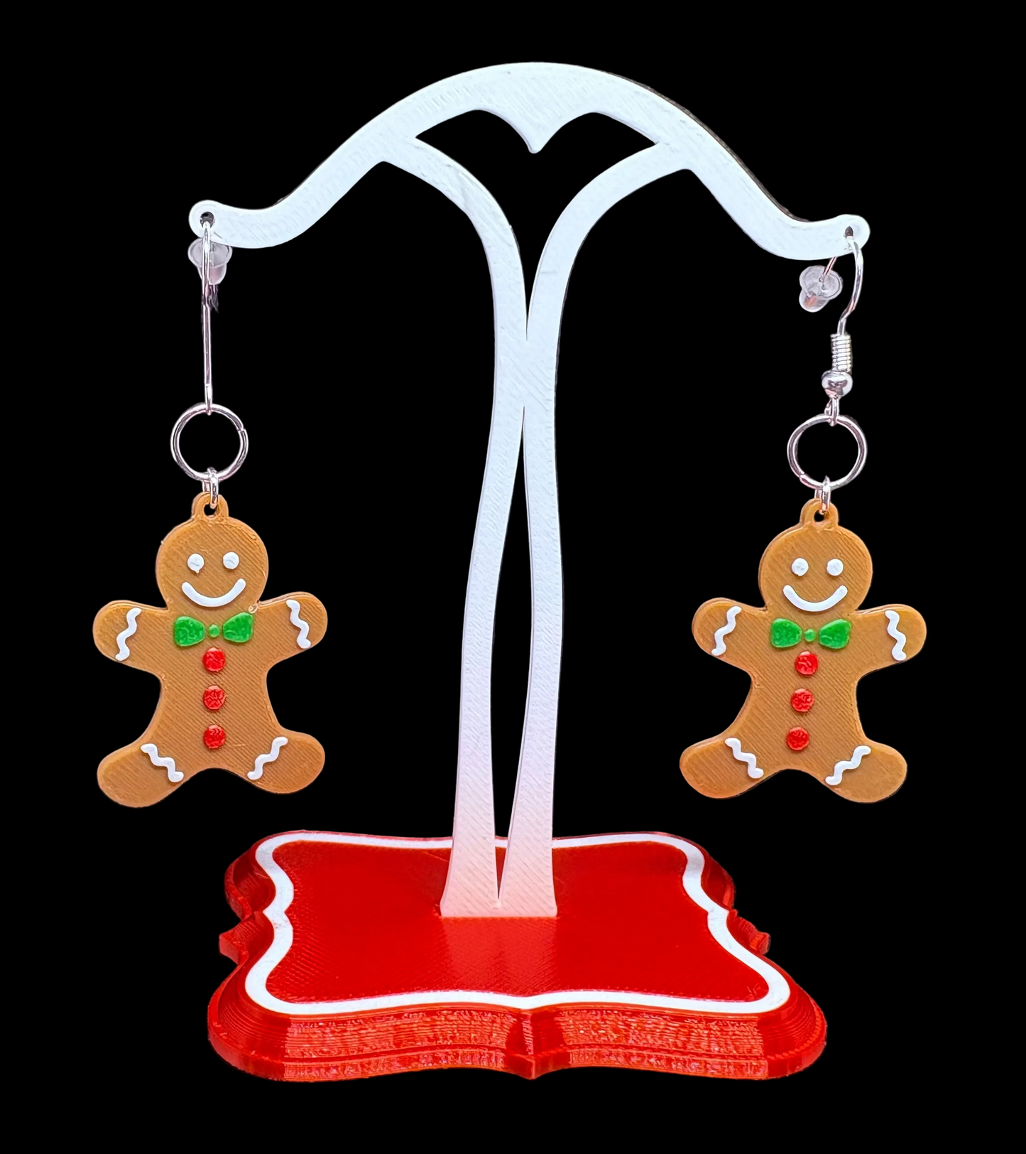 Christmas themed Gingerbread Man Earrings