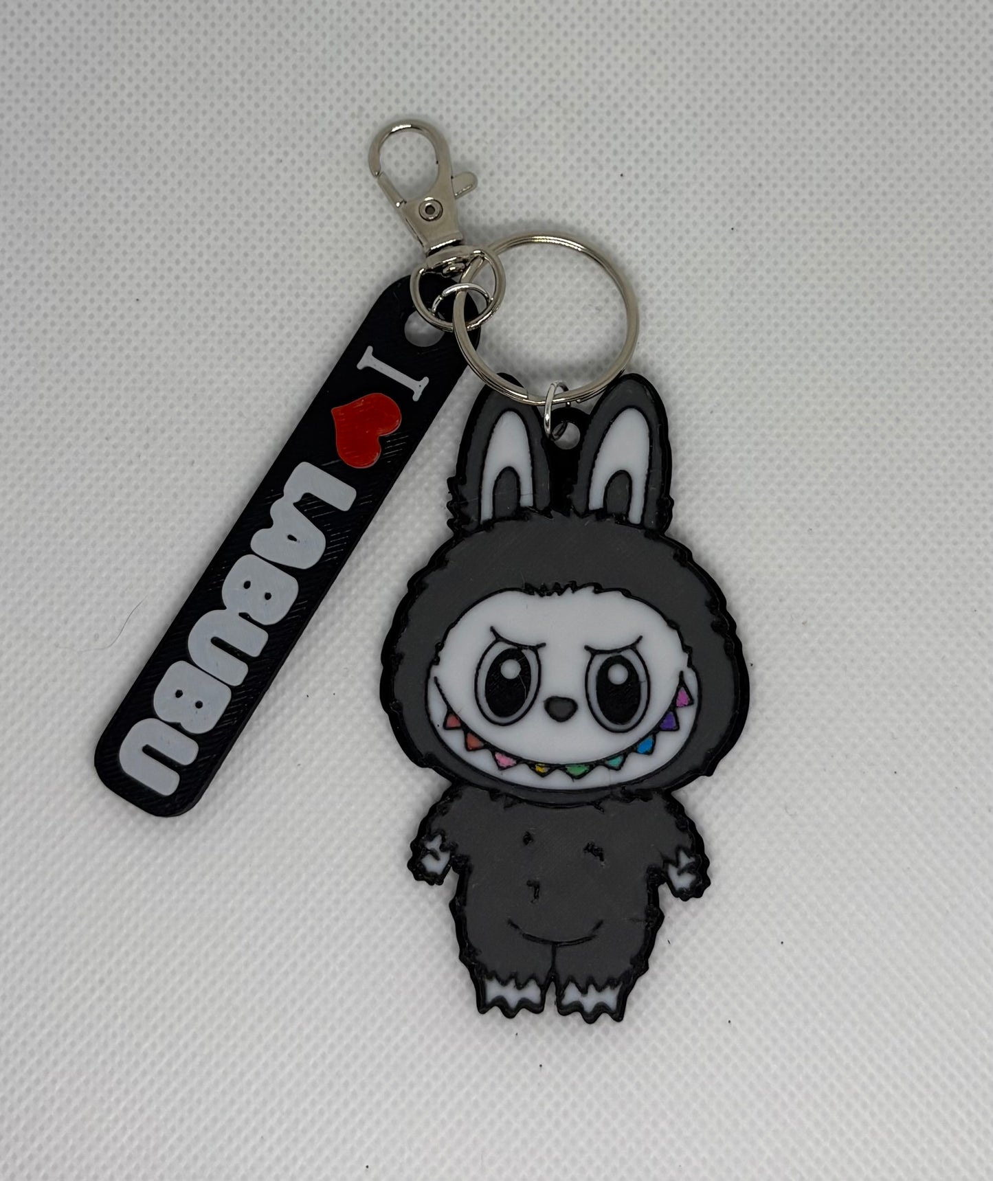 Labubu/Lafufu Silver Keychains