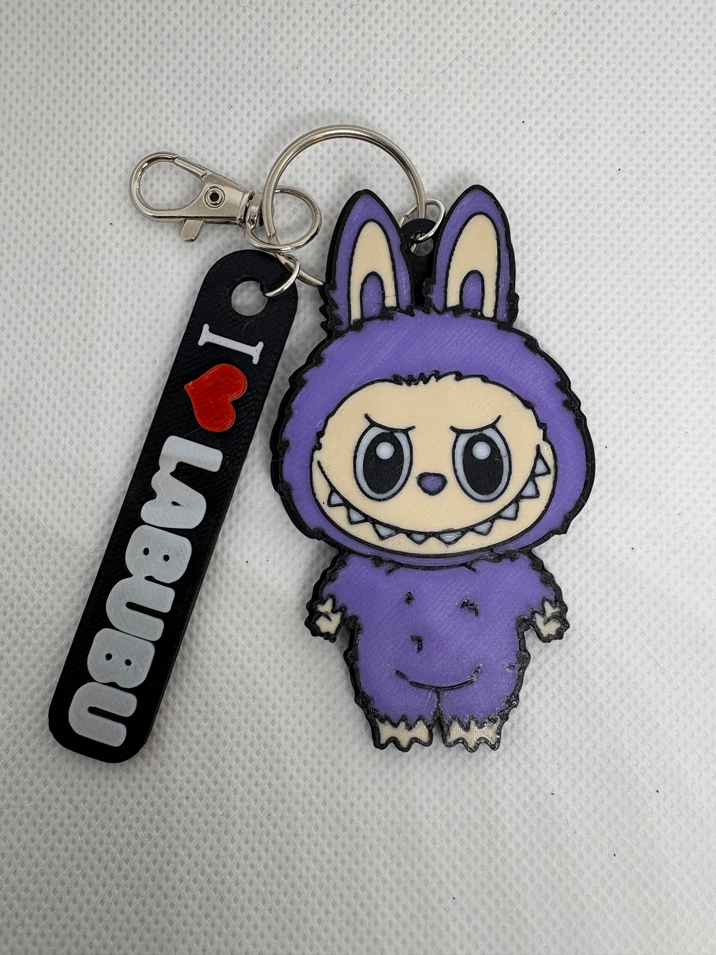 Labubu/Lafufu Silver Keychains