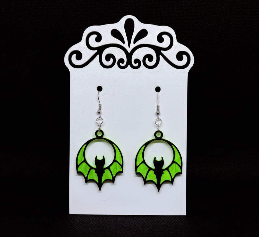 Gothic Bat Earrings