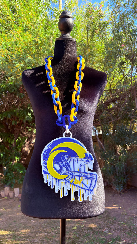 LA Rams Dripping Helmet Hype Chain