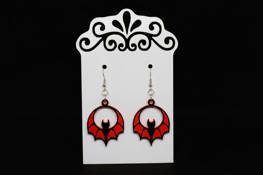 Gothic Bat Earrings