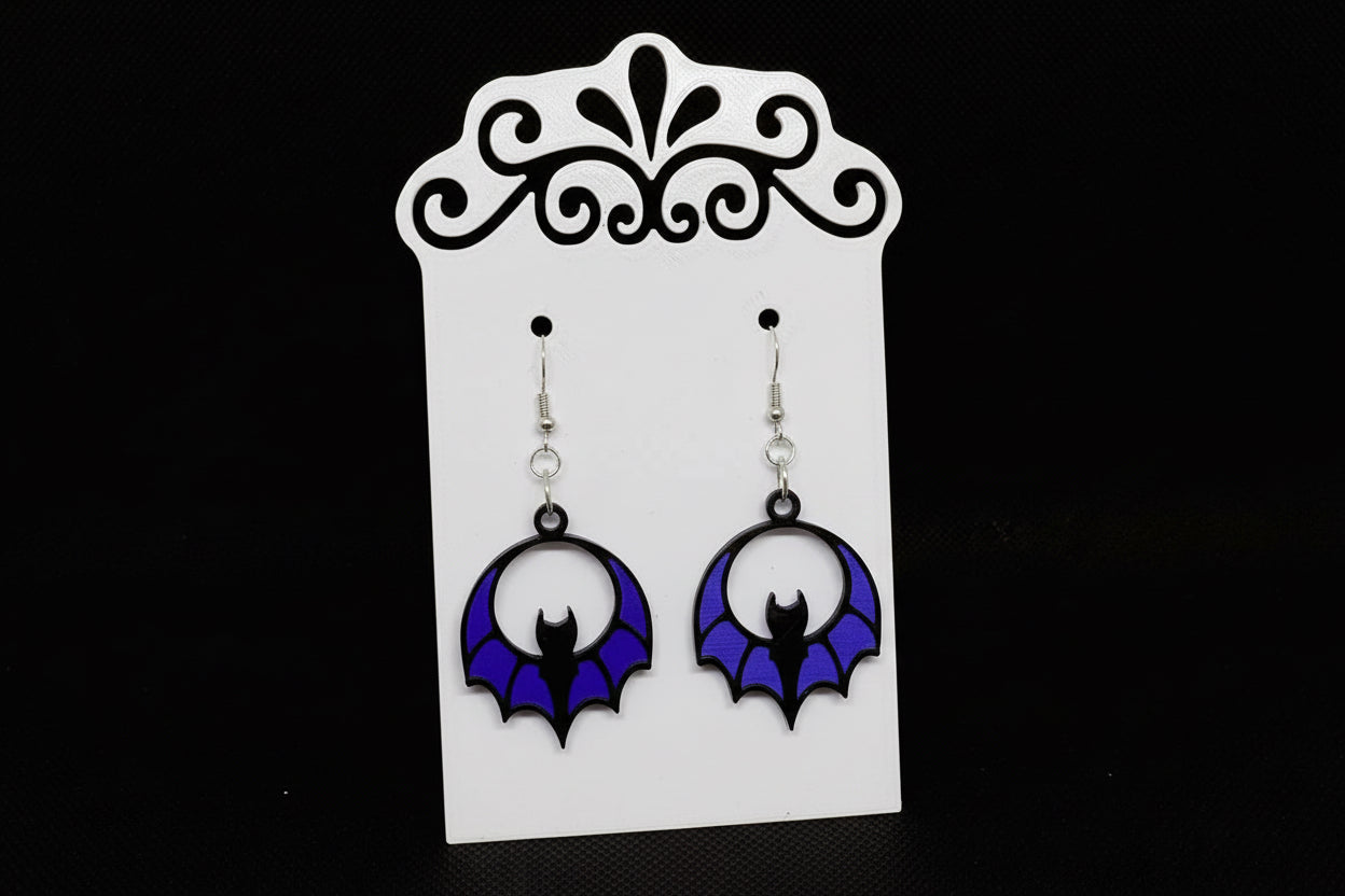 Gothic Bat Earrings