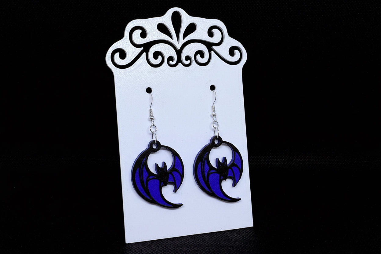Gothic Bat Earrings