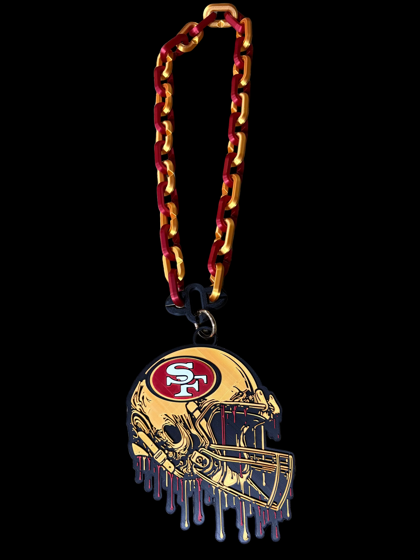 San Francisco 49’ers Dripping Helmet Hype Chain