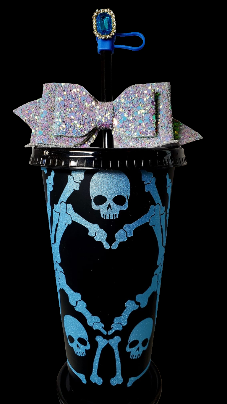 Blue Skull Tumbler